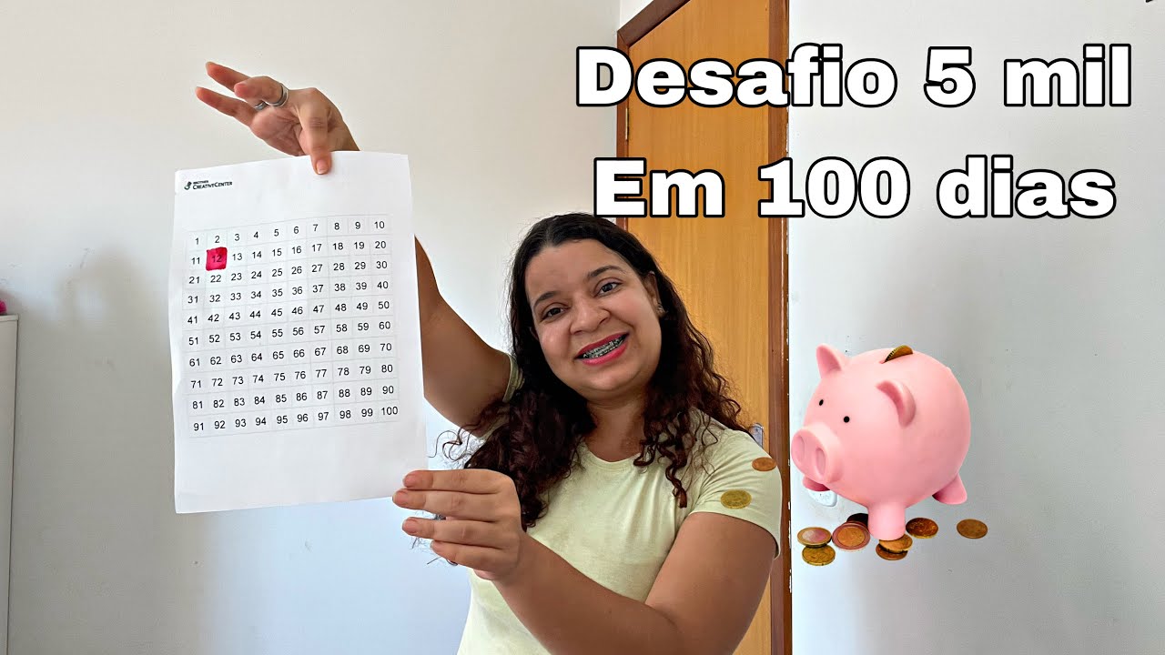 COMEÇANDO O DESAFIO 5 MIL EM 100 DIAS (vezes) | BORA? #economia