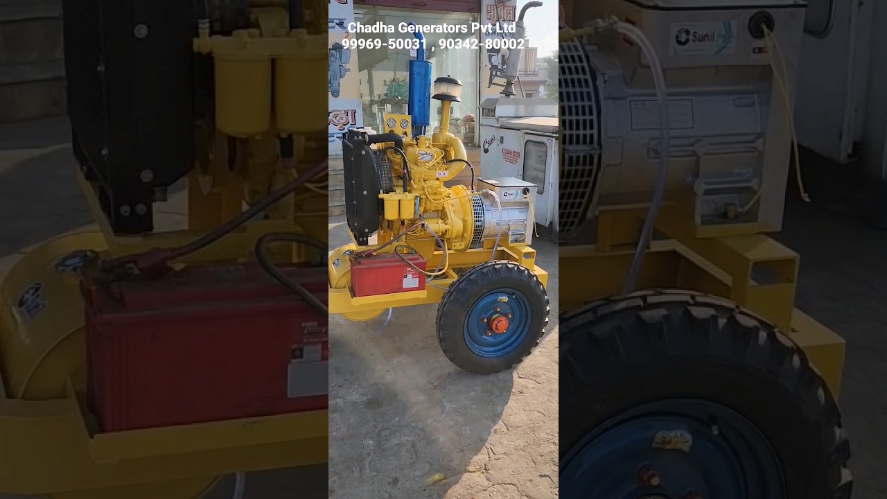 10kw Mahindra Generator Two Cylinders Engine with Alternatour Chadha Sunil Brand Single Phase Genset