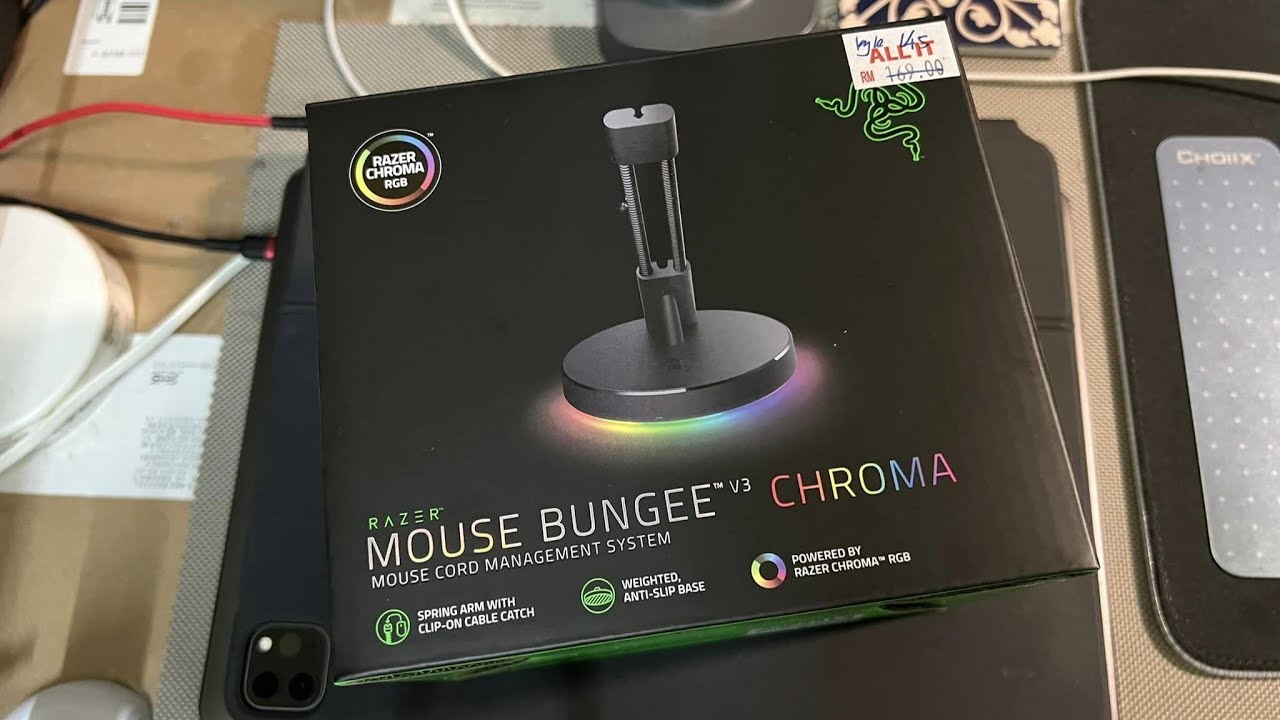 Unboxing Razer Mouse Bungee V3 Chroma #razer #razerchroma #malaysia #bungee #mouse