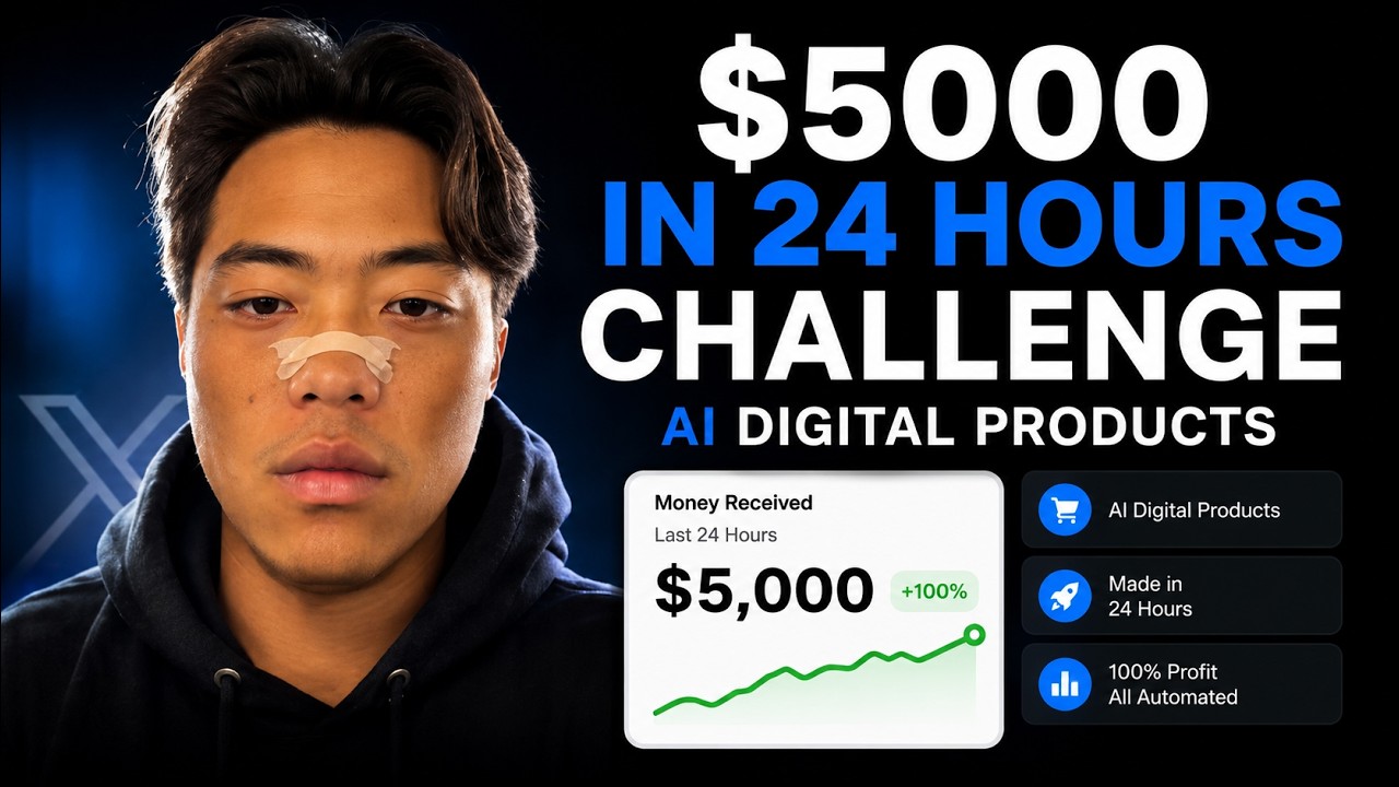 $5000 in 24 hours CHALLENGE with AI digital products