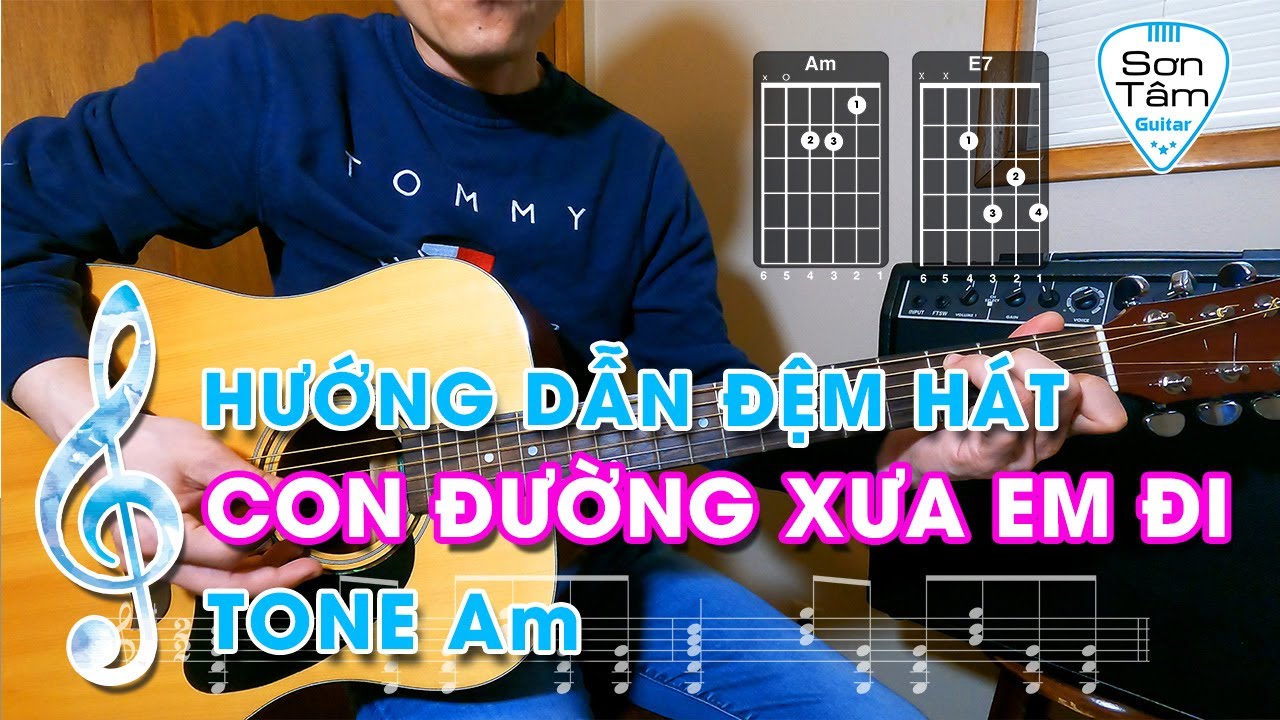 [#Guitar đệm hát] Bài 20 - Hướng dẫn đệm hát ca khúc CON ĐƯỜNG XƯA EM ĐI điệu Bolero