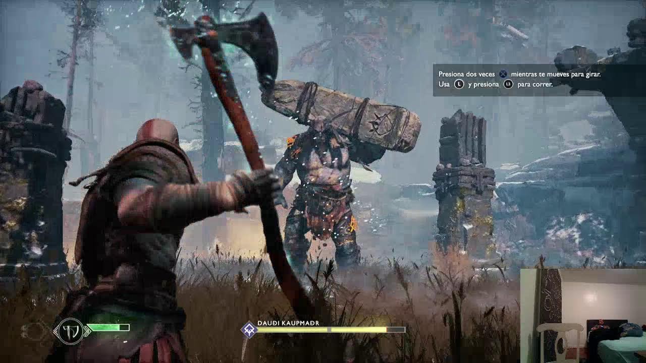 jugando God of War