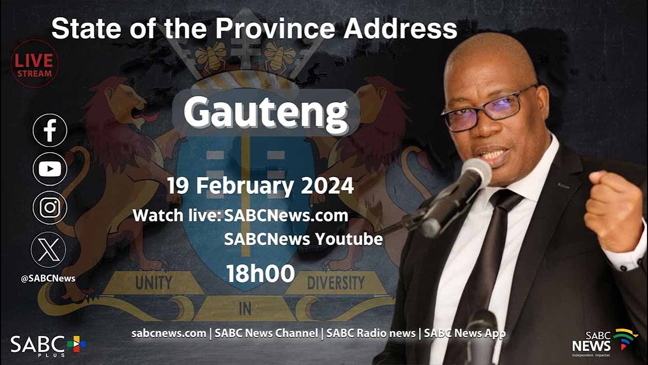 State of the Province Address - Gauteng
