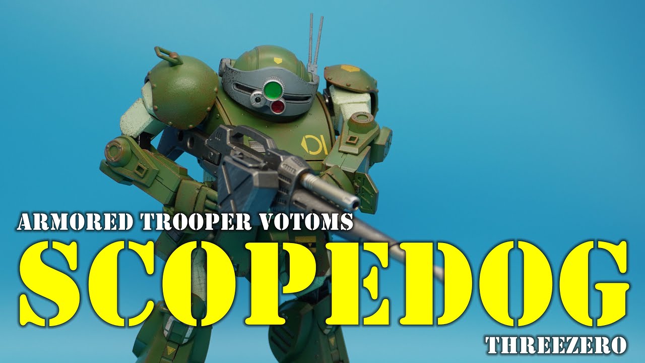 Threezero Armored Trooper VOTOMS ROBO-DOU Scopedog Action Figure Unboxing Review
