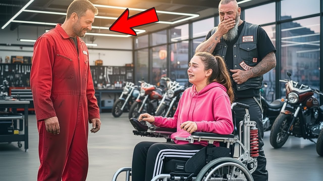 Mécanicien pauvre offre un miracle à fille handicapée d’un biker — 95 Hells Angels changent sa vie