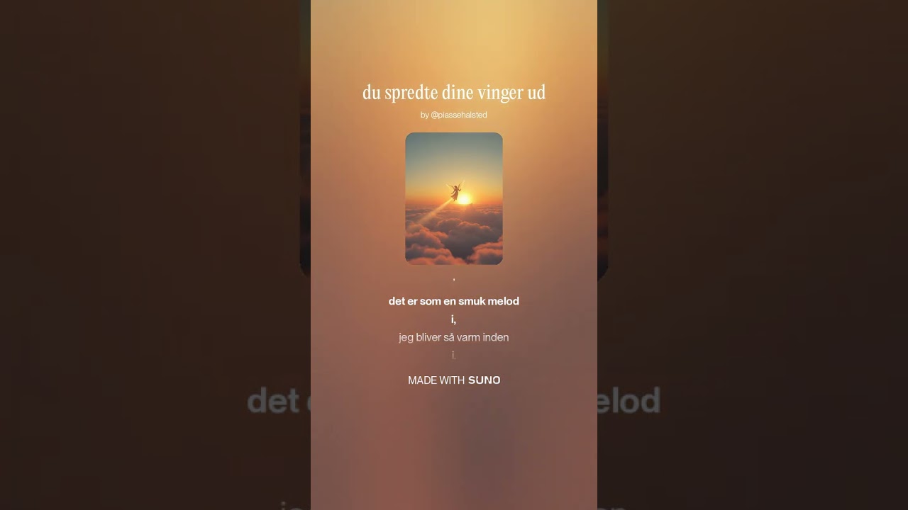 Du spredte dine vinger ud