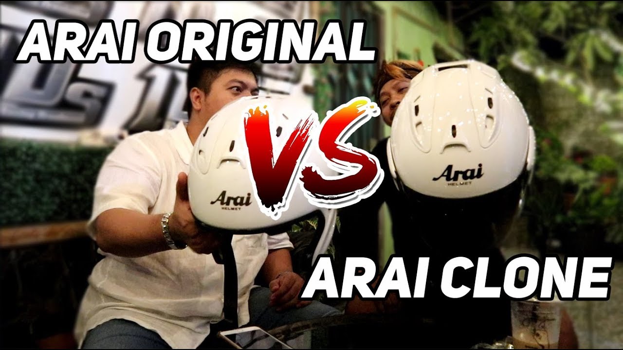 COMPARE ARAI CLONE KW VS ARAI ORIGINAL !!