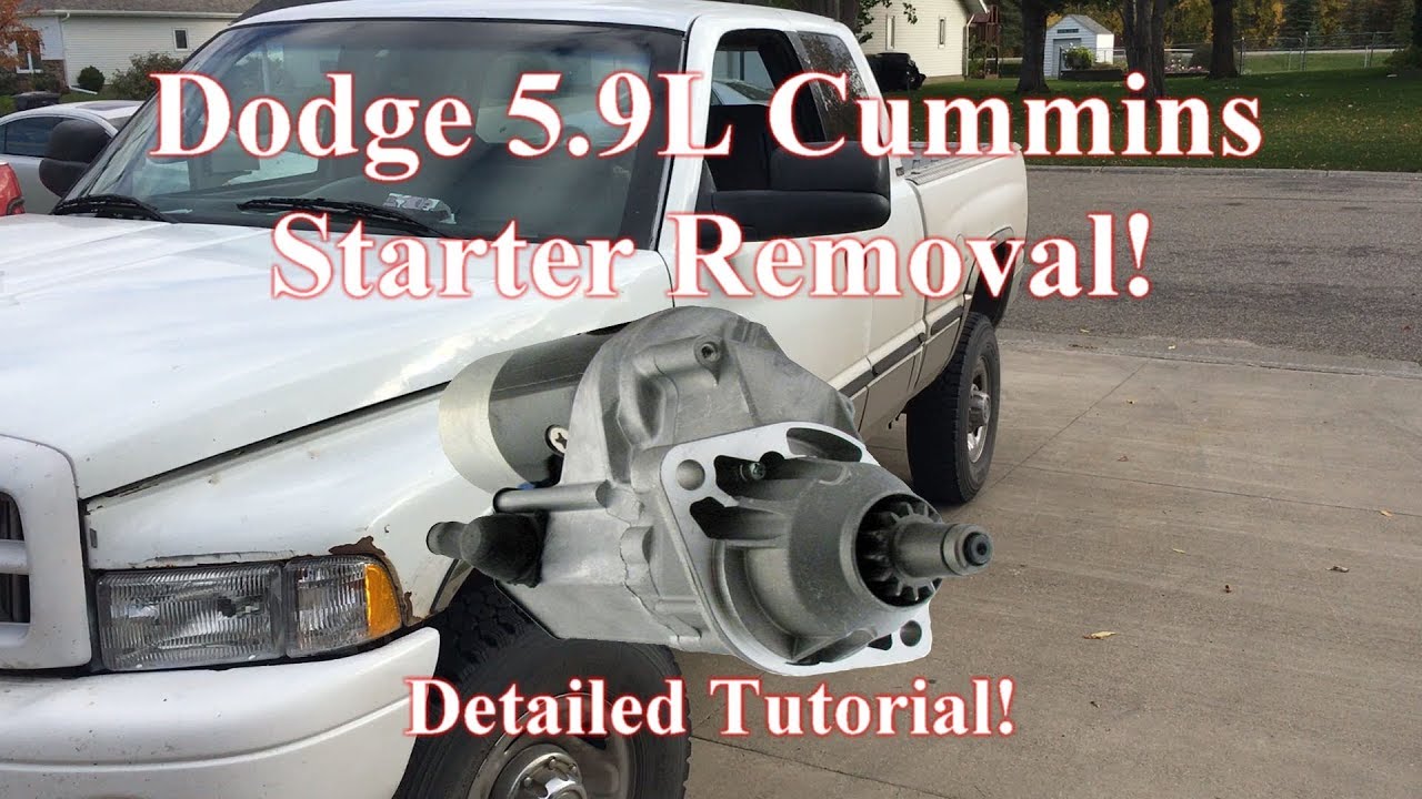Снятие стартера Dodge Cummins — ЛЕГКО!