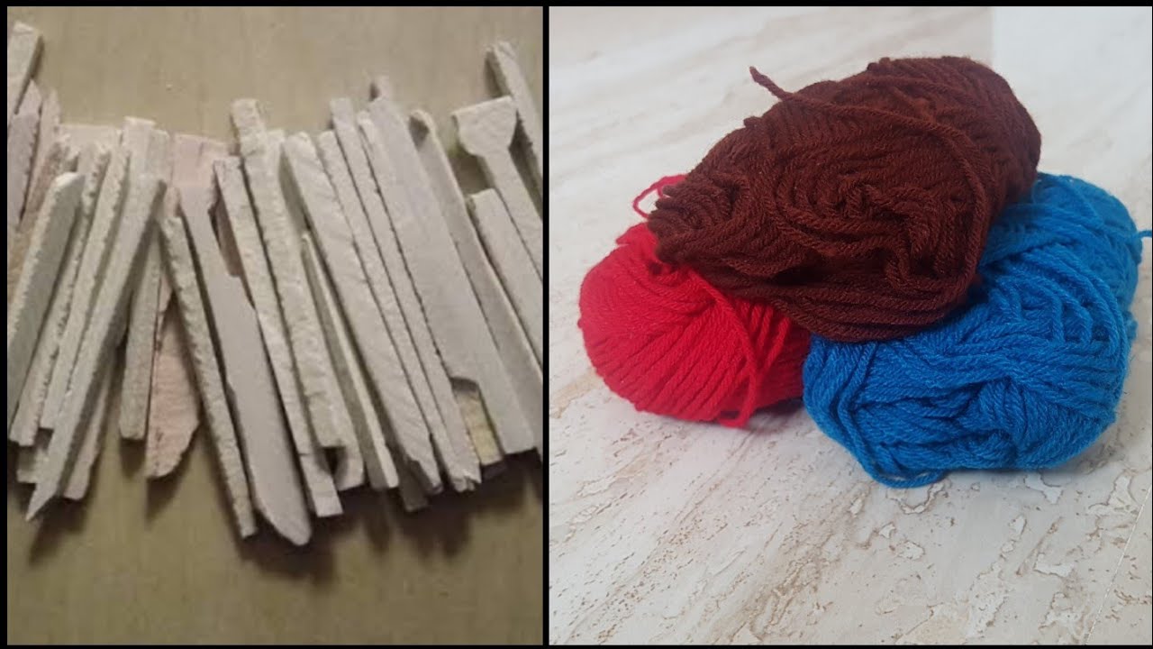 DIY home decor with Yarn and slate pencils | Craft with Slate pencil | Easy diy
