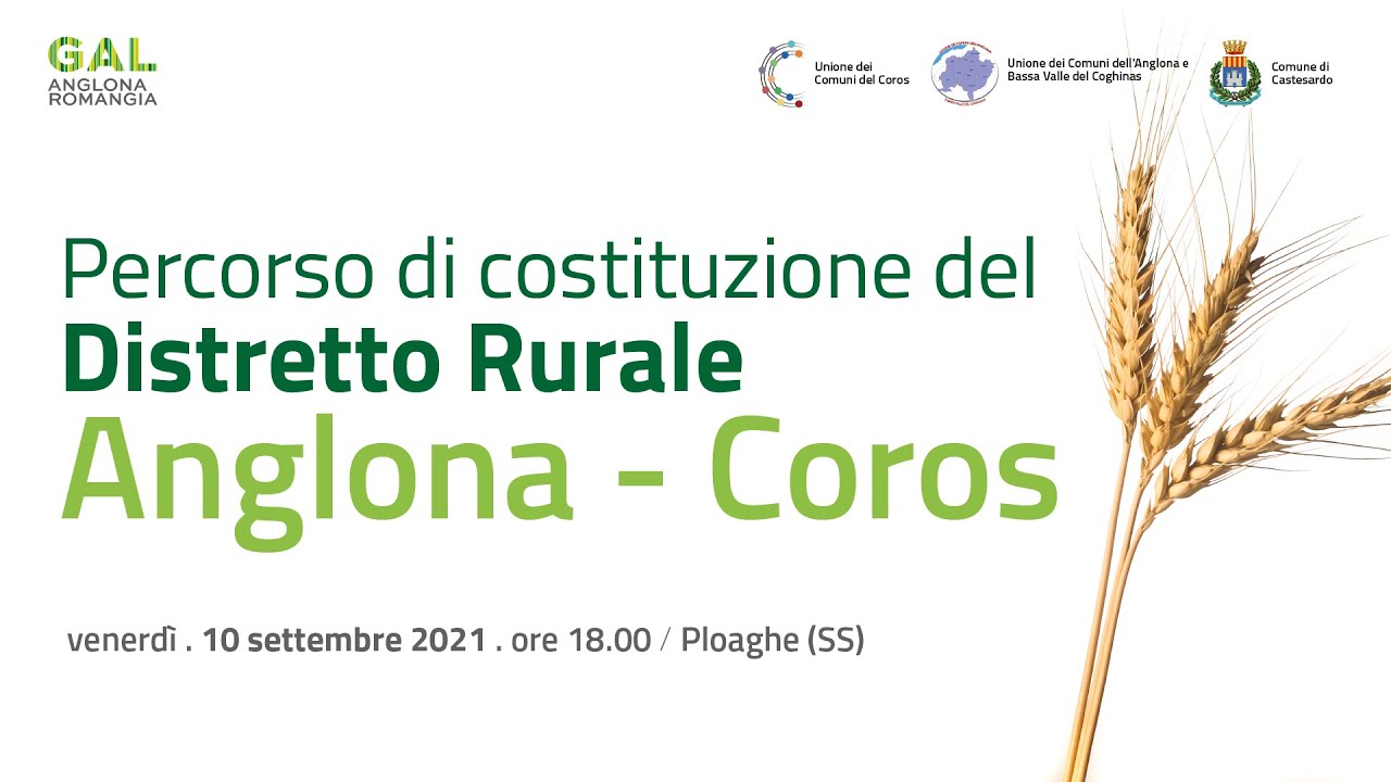 Percorso di costituzione del Distretto Rurale  Anglona - Coros