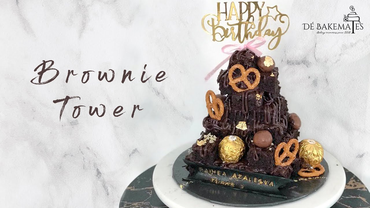 Super Simple Brownie Tower (How-To)