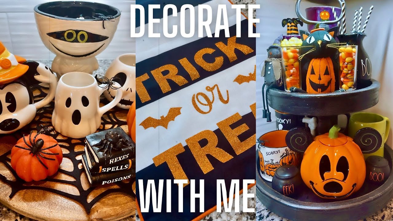 HALLOWEEN KITCHEN DECOR || DECORATE WITH ME