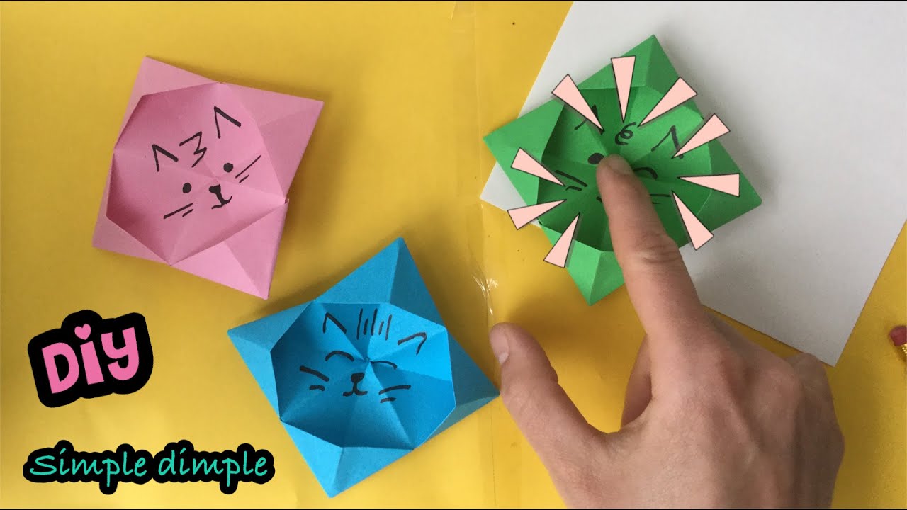 ★ POP IT BASTELN MIT PAPIER  ★ BASTELIDEEN ORIGAMI EINFACH UND SCHNELL