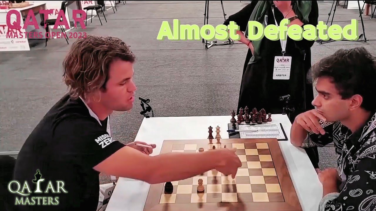 Almost defeated!!! Magnus vs Puranik, Abimanyu || Qatar Masters chess