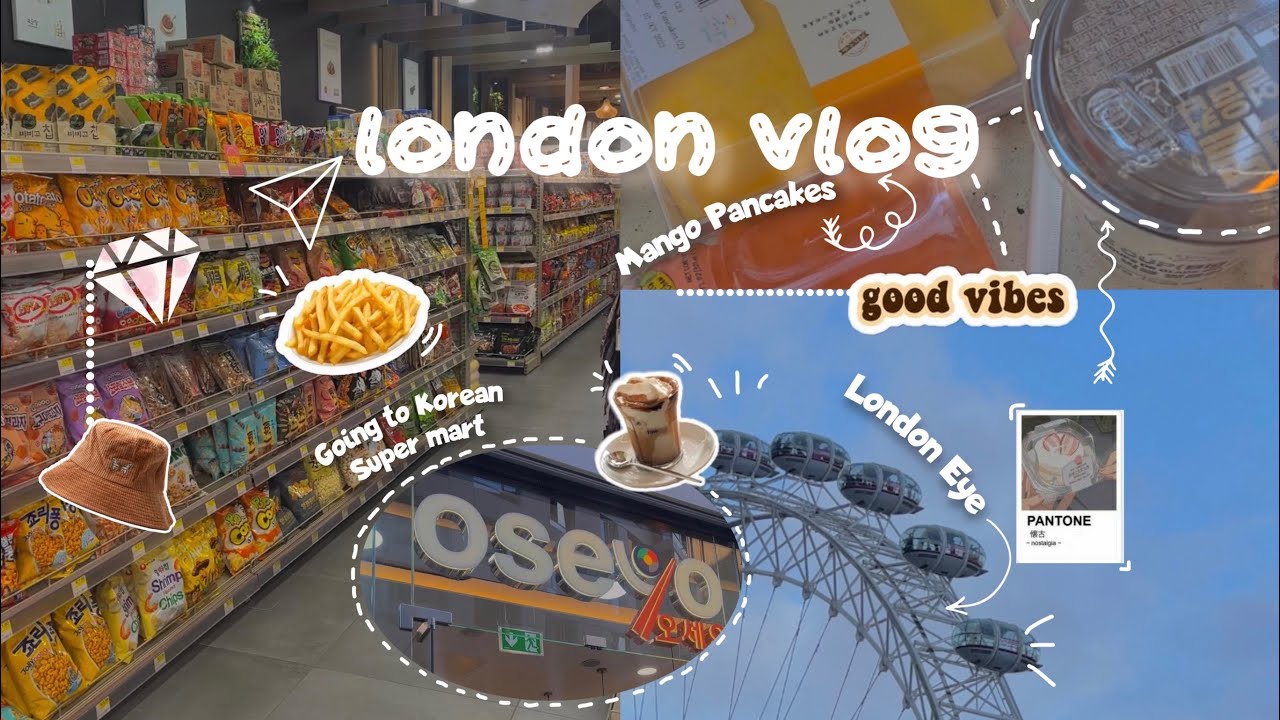 Day in My Life London Vlog ✨| London Eye, Big Ben, Korean Grocery Store 🍡