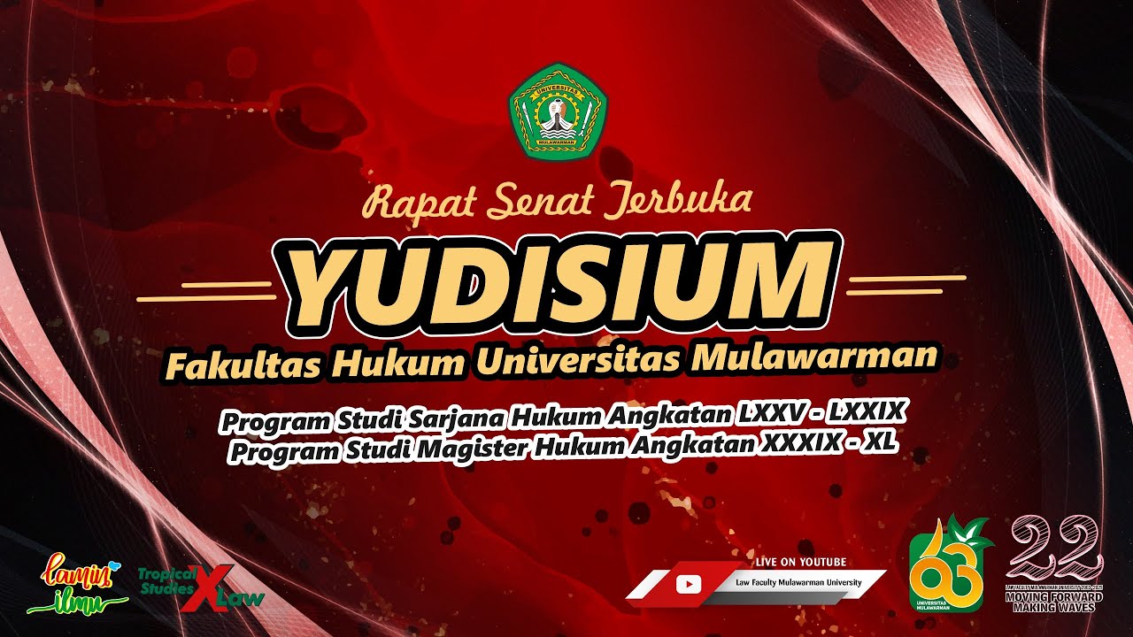 Rapat Senat Terbuka Yudisium Gelombang 3 Tahun 2025 Fakultas Hukum Universitas Mulawarman