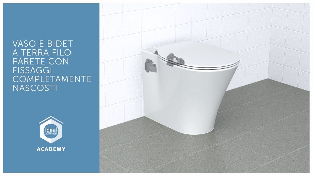 Video tutoriale installazione sanitari a terra con fissaggi nascosti Ideal Standard