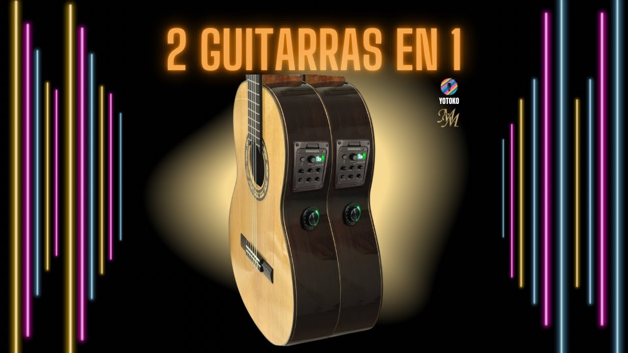 Yotoko, 2 guitarras en 1 double os1 + fishman