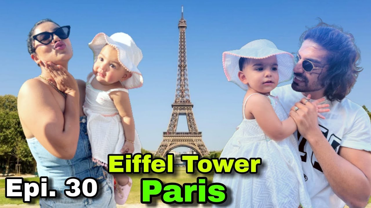 Standing tall in the shadow of the Eiffel Tower with our babies!!! | HINDI | WITH ENGLISH SUBTITLES