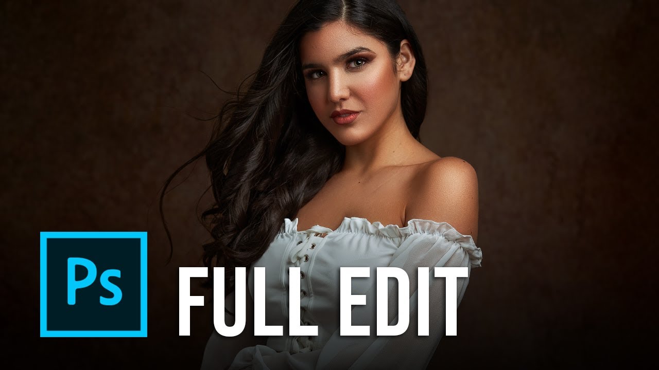 Полный урок по студийному портрету в Photoshop 2020 (ретушь кожи и стилизация цветокоррекции)