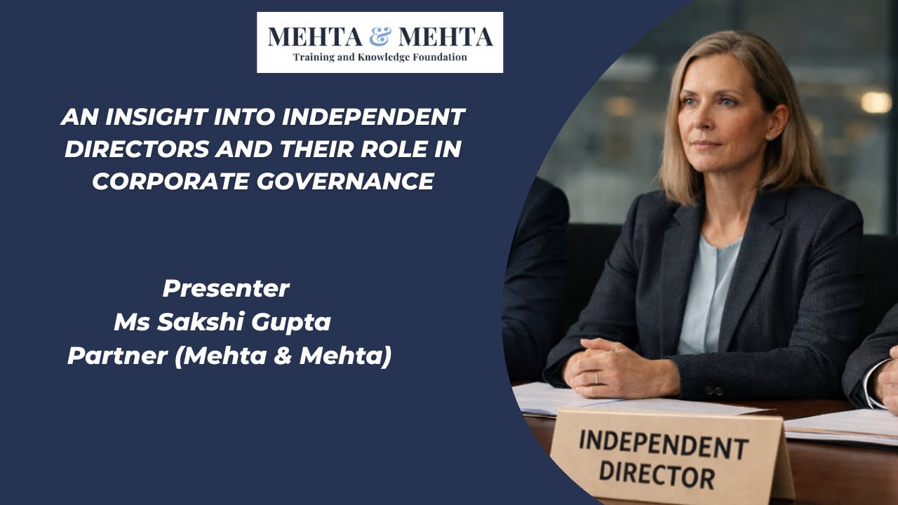 An insight into Independent Directors And Their Role In Corporate Governance