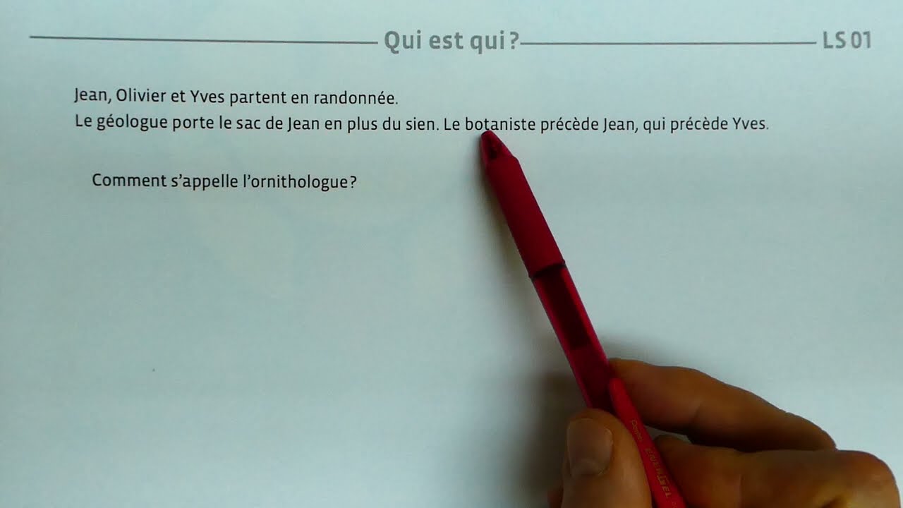 LS 01 Qui est qui ?