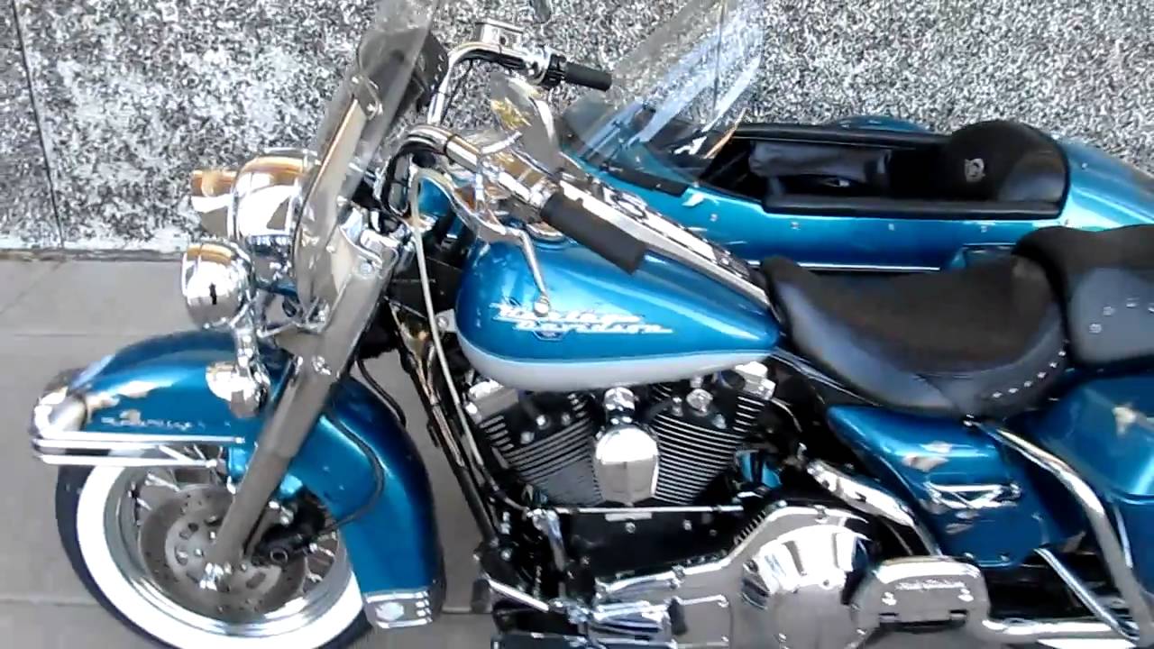 Harley roadking, side car, trike alternative, custom paint, cool exhaust