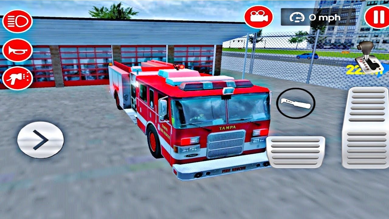 Real Fire Truck 🚒 Driving Simulator -FireFighting -Android gameplay 
