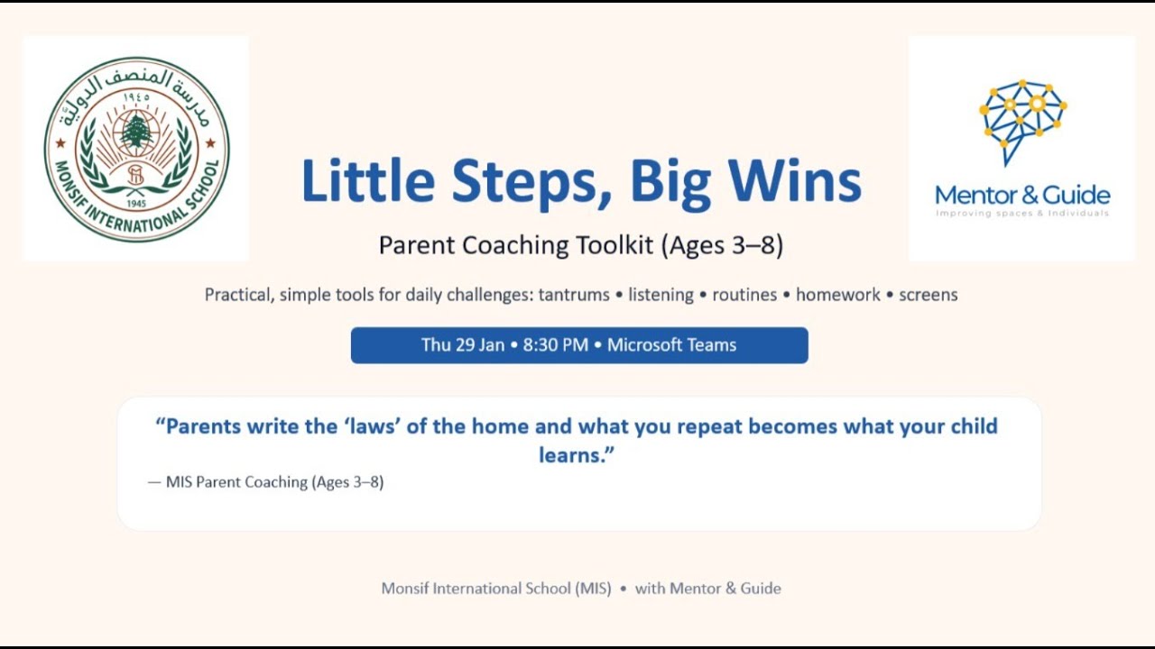 Little Steps, Big Wins | Parent Coaching Toolkit (Ages 3–8) — Routines, Tantrums, Screens & Homework