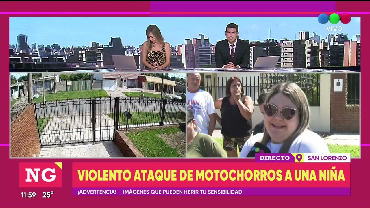 Motochorros contra una nena ► TELEFE ROSARIO