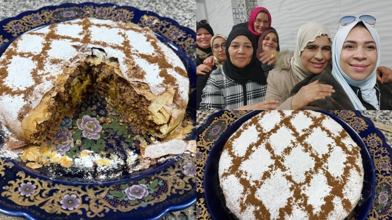 لكل مبتدئة بسطيلة😉بالدجاج واللوز بلا بيض بطريقة شعبية مغربية أصيلة 🇲🇦☺️👌