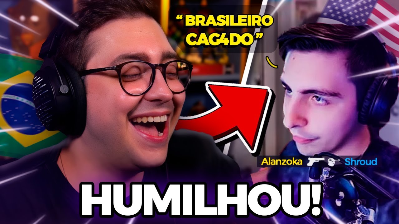 VEZES Que Streamers BRASILEIROS HUMILHARAM Streamers GRINGOS! - MELHORES CLIPES DA TWITCH