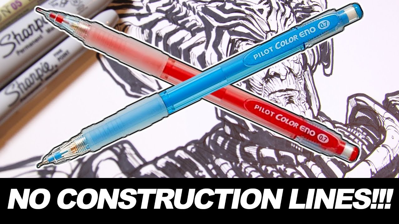 THE NO CONSTRUCTION DRAWING CHALLENGE!!! Drawing STEPPENWOLF from JUSTICE LEAGUE!