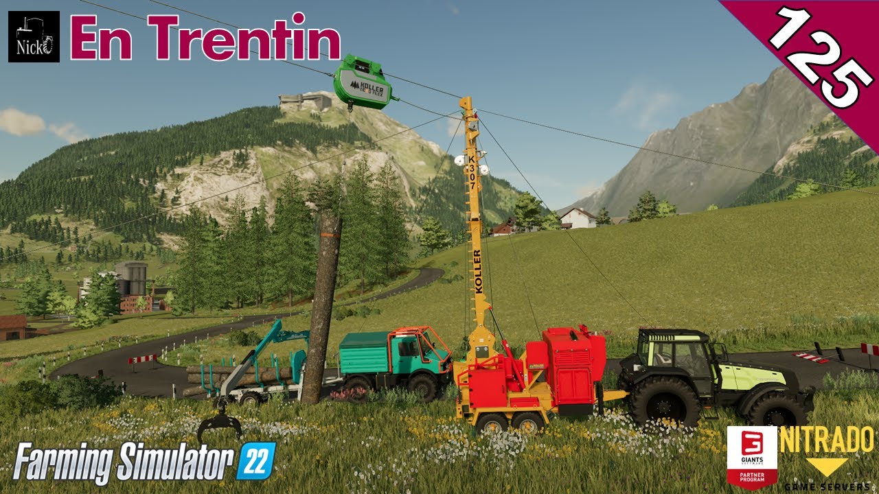 FARMING SIMULATOR 22 ⛰️ En Trentin 🌲 Teleferica per i tronchi! ep.125