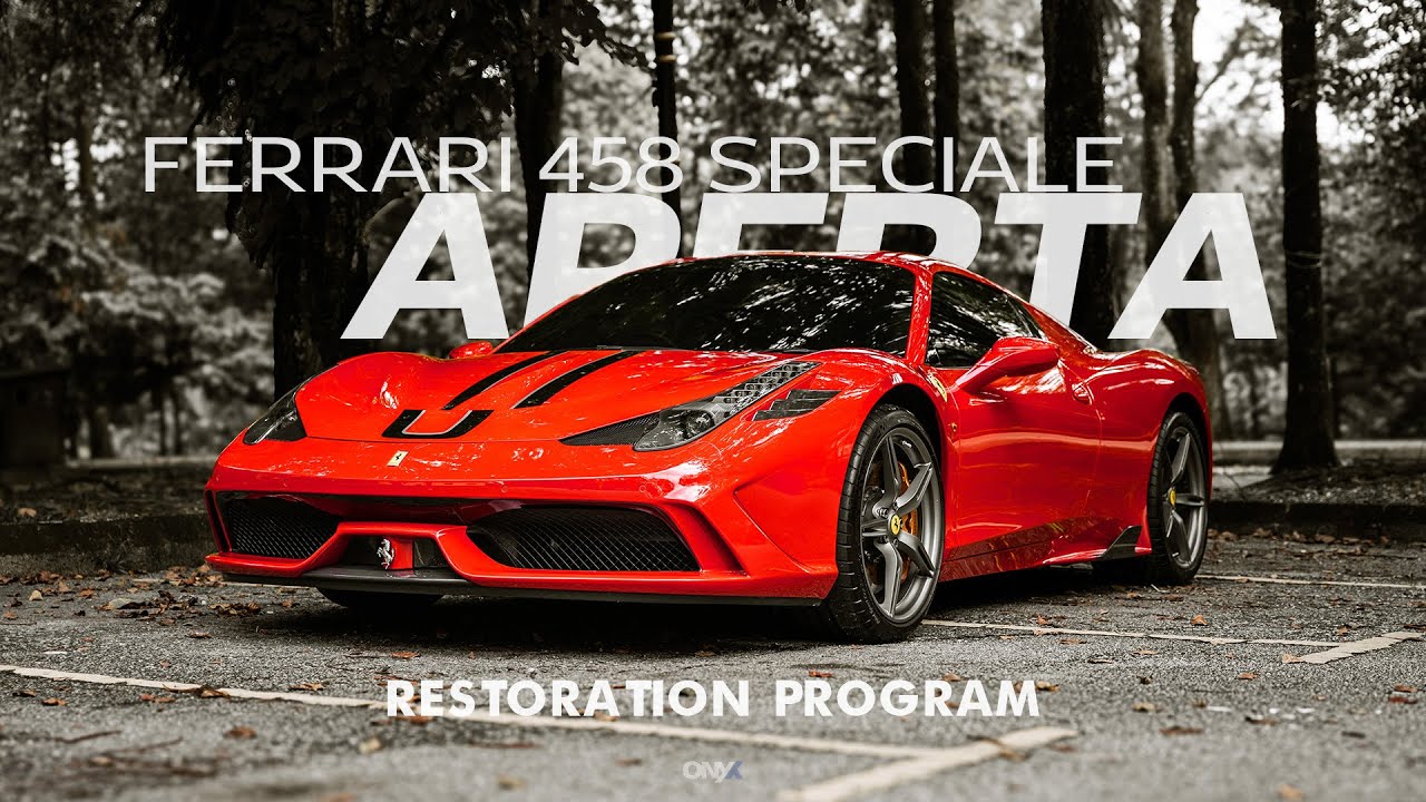 Ferrari 458 Speciale Aperta restoration program