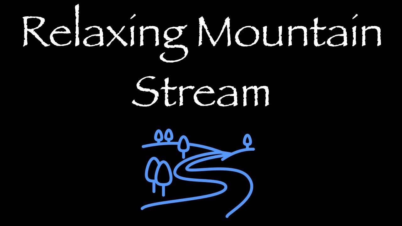 Mountain Stream | Relaxing Nature Sounds for Sleep | Black Screen