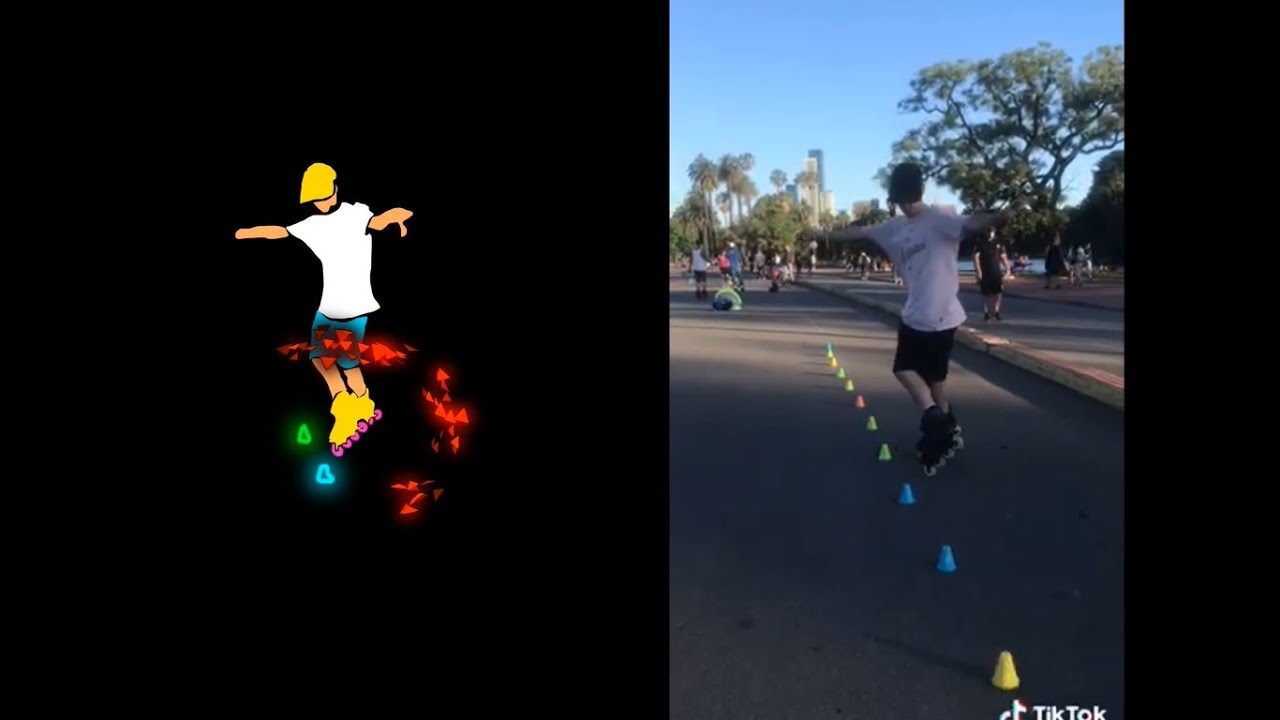 BENEE - Supalonely ft. Gus Dapperton ROLLERSKATING ( EDIT VS NORMAL)