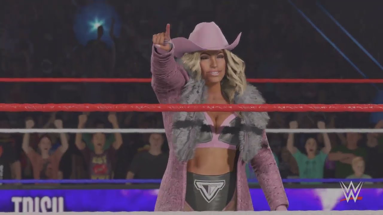 WWE 2K25 Trish Stratus Vs Lita - Women's World Title - SATURDAY NIGHT MAIN EVENT