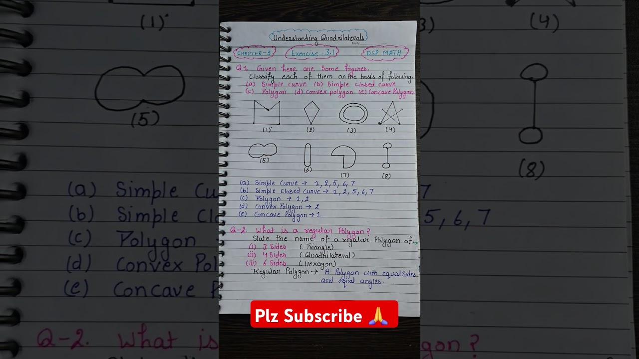 Class 8 Maths Chapter 3 Ex 3.1 | Understanding Quadrilaterals | NCERT Solutions
