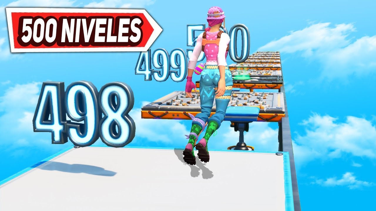 *PARKOUR 500 NIVELES* NUMERO MUERTE FORTNITE PARKOUR