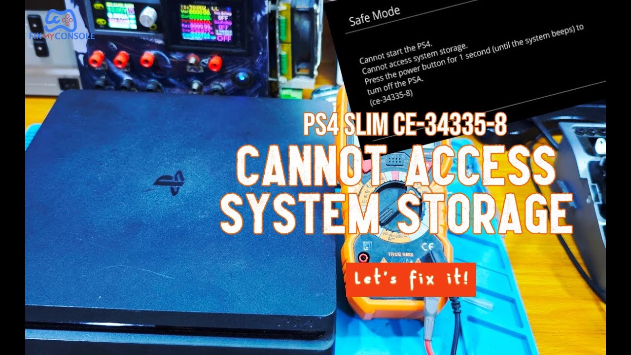 PS4 CANNOT ACCESS STORAGE ERROR CE-34335-8 LET'S FIX IT