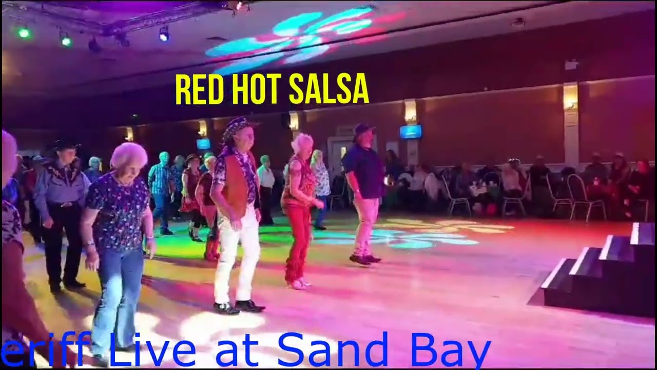 Red Hot Salsa Choreo Christina Brown Dave Sheriff Live at Sand Bay