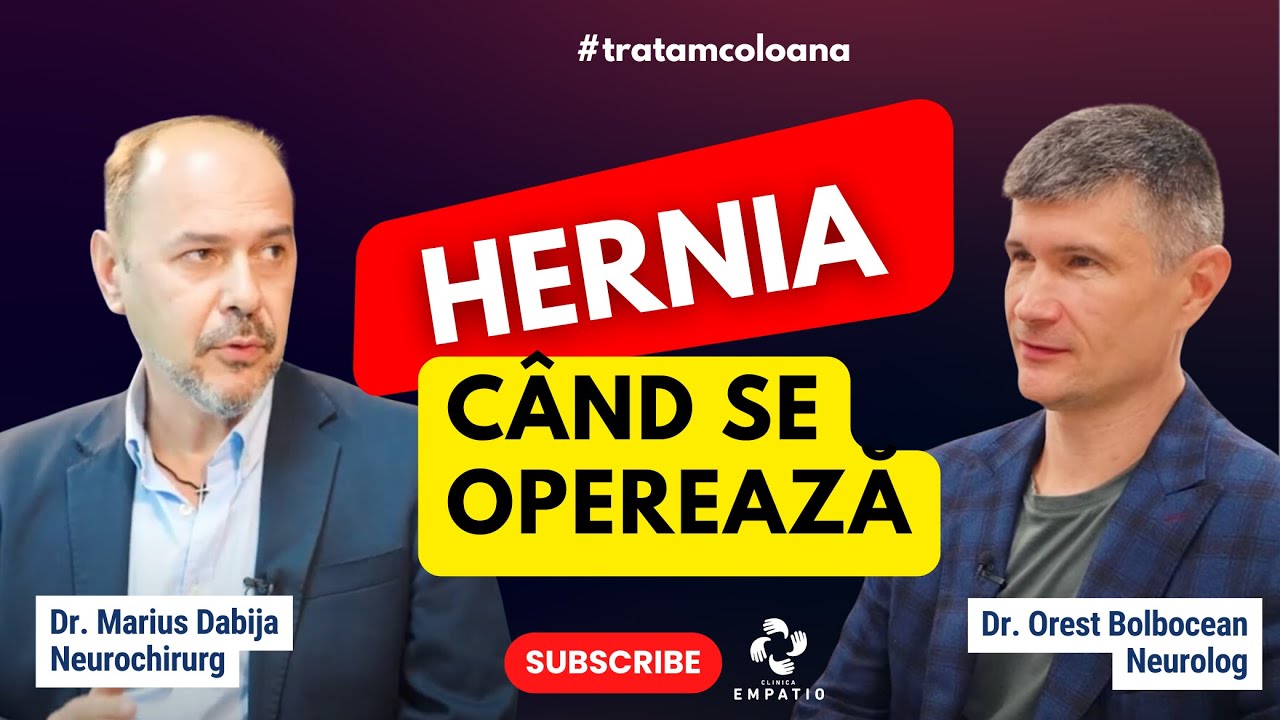 Când operăm hernia? Marius Dabija, medic primar neurochirurg și @DrOrestBolbocean