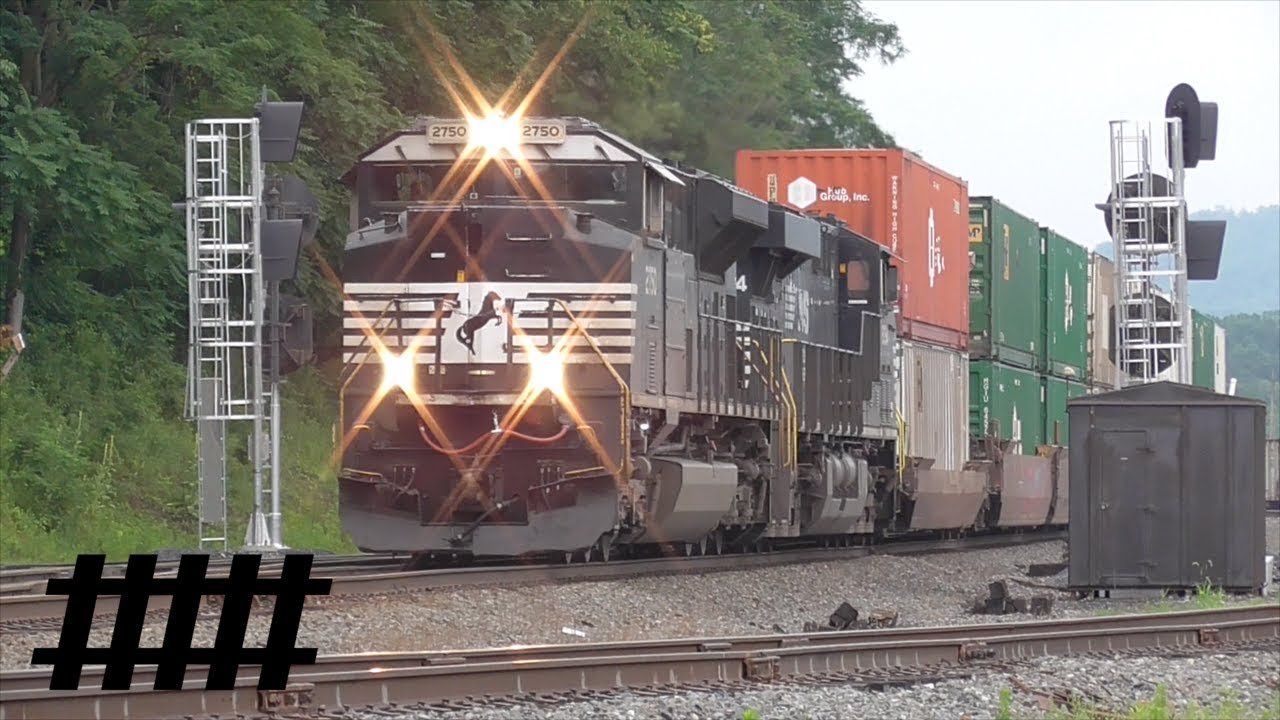 NS Railfanning at CP Lewis with MOW Rail Grinding on Switch Track PT 165.7 in Lewistown, PA
