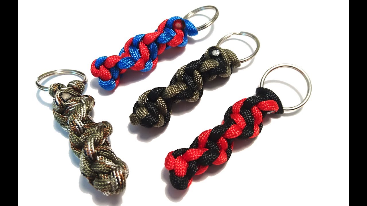 Paracord DNA twisted key chain || Paracord key fob tutorial English