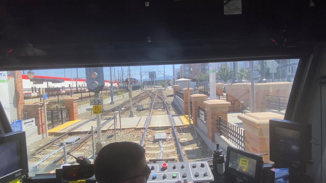 VTA Light Rail Green Line Ride (Civic Center - Winchester) [CAB VIEW!]