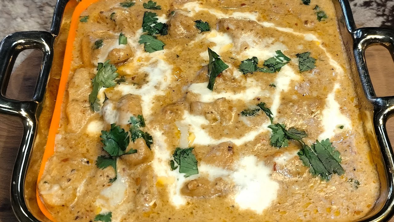 Malai Chicken Tikka Handi at Home | Murg Malai Handi | Easy Dinner Recipe