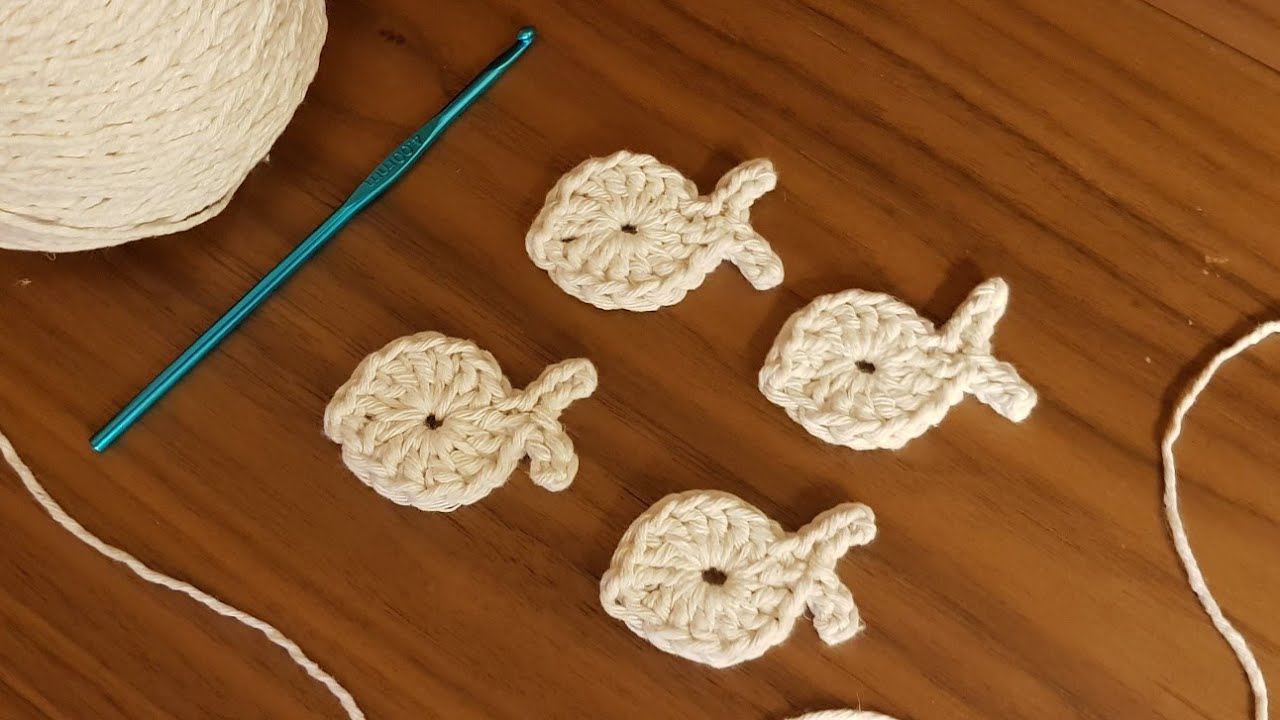 Croch&ecirc; Para Iniciantes - Peixe de Croch&ecirc; - Aula de Croch&ecirc; - Easy Crochet Fish - DIY