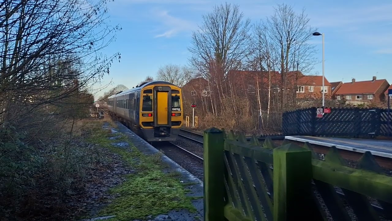 Class 158 departs for Bridlington