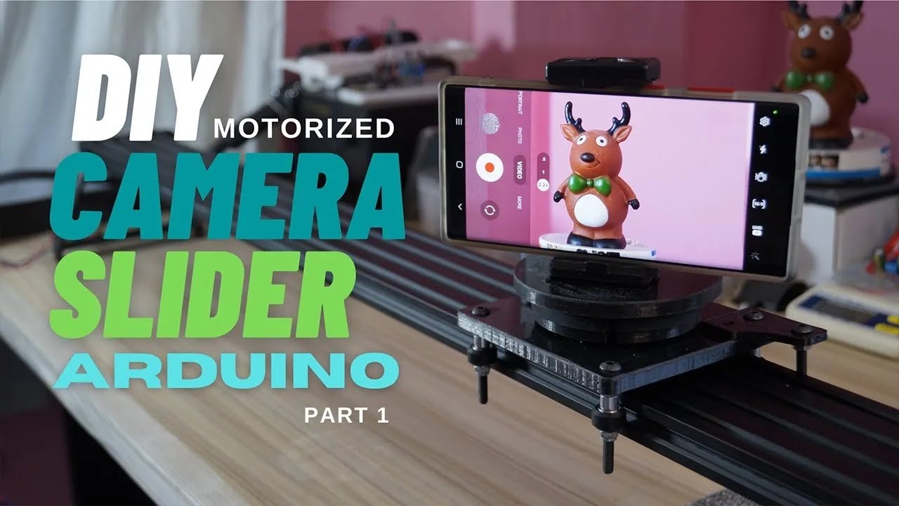 DIY Motorized Camera Slider Part -1 {Arduino, Oled Display,  Nema17 Stepper motor}